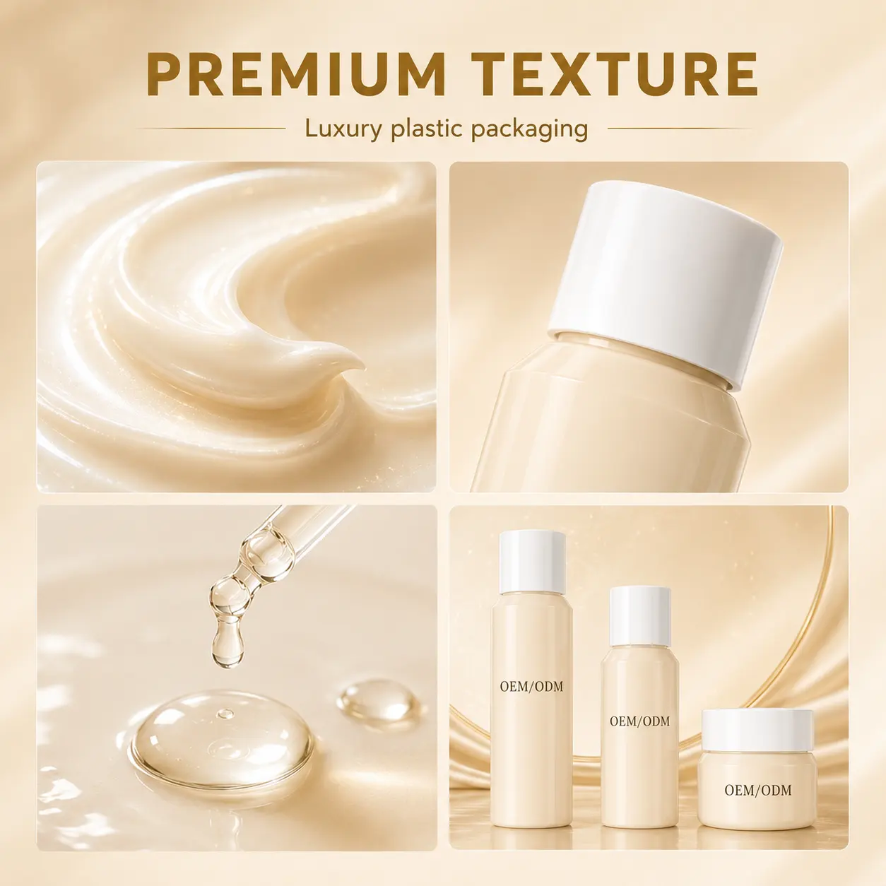 Factory Gold Collagen Anti Wrinkle Skin Care Set With Essence & Cream For Radiant Glow Private Label Cosmetics Manufacturer
