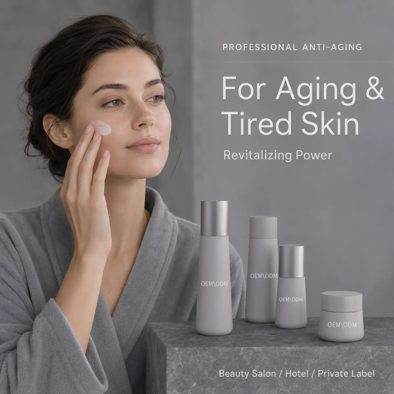 OEM Private Label Professional Anti-Aging Skincare Set With Targeted Wrinkle Care & High-Efficiency Moisturizing Custom