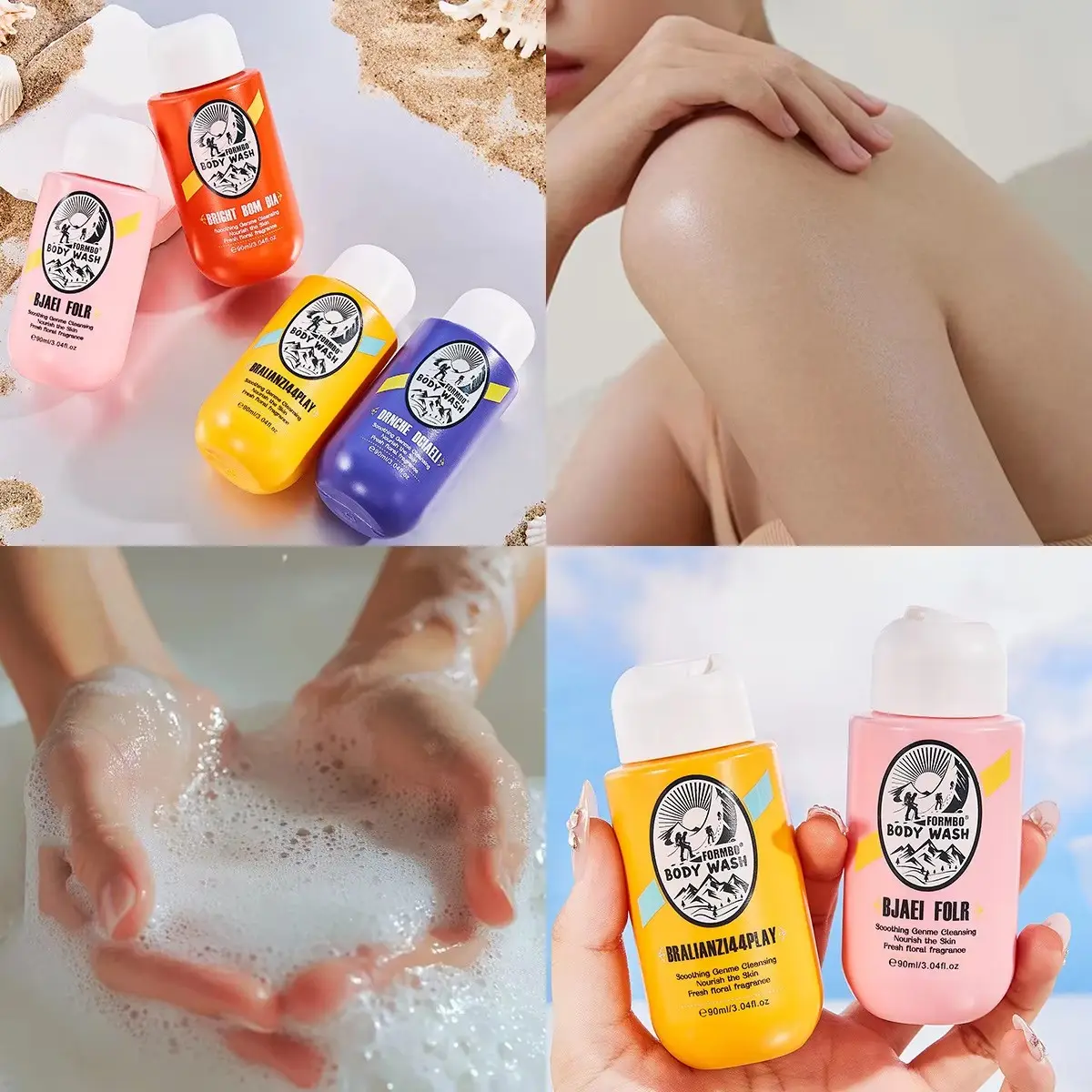 Ready to Ship Brazilian Perfume Body Wash Moisturizing Fragrance Shower Gel Long Lasting Scent Travel Size Fast Dispatch