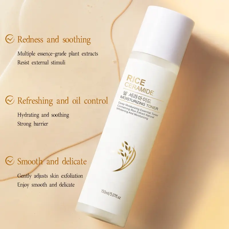 RICE MOISTURIZING TONER 150ml | Lightening Anti-Wrinkle Hydrating Brightening Facial Toner | Natural Rice Extract for All Skin detail