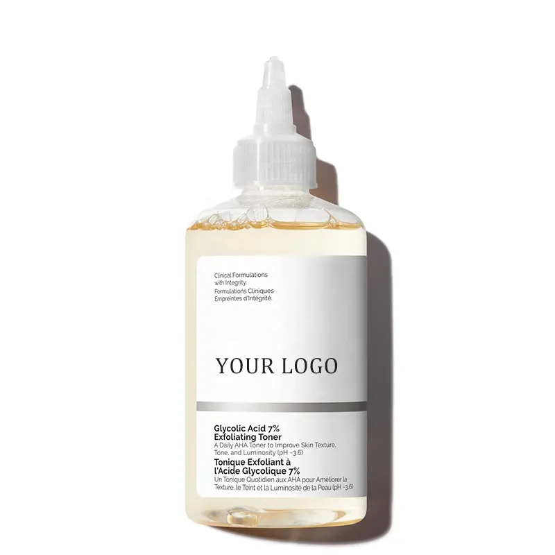 Customized 7% Glycolic Acid Toner to Improve Closed Comedones, Tighten Pores Spray and Moisturizer