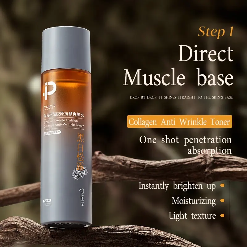 ESCP Wholesale Black Truffle Toner Lotion Hydrating Moisturizing Lotion Anti-Wrinkle Firming Anti-Aging Brightening