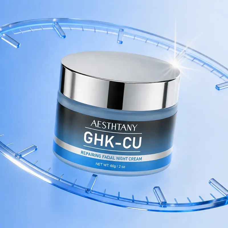AESTHTANY Blue Copper Peptide Anti-Aging Facial Night Cream 60g Moisture Equilibrium Maintain All Skin Relaxing Hydrating Care