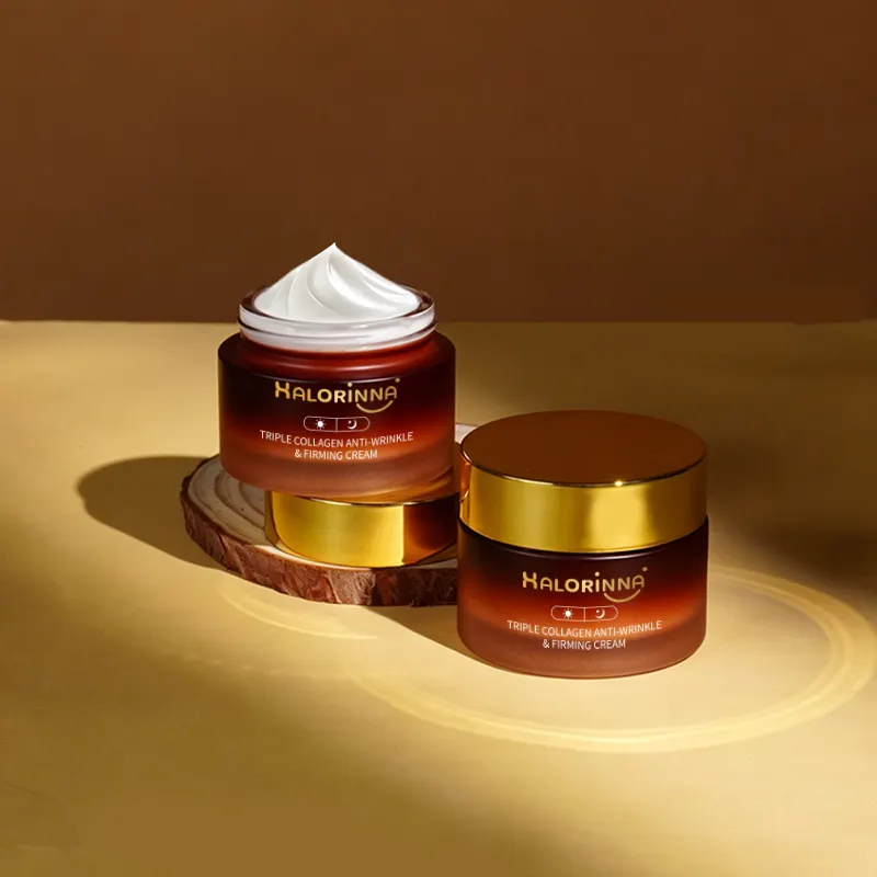 HALORINNA Collagen Firming Face Cream 50g Niacinamide Vitamin E Hydrating Skin Care Private Label OEM ODM Wholesale