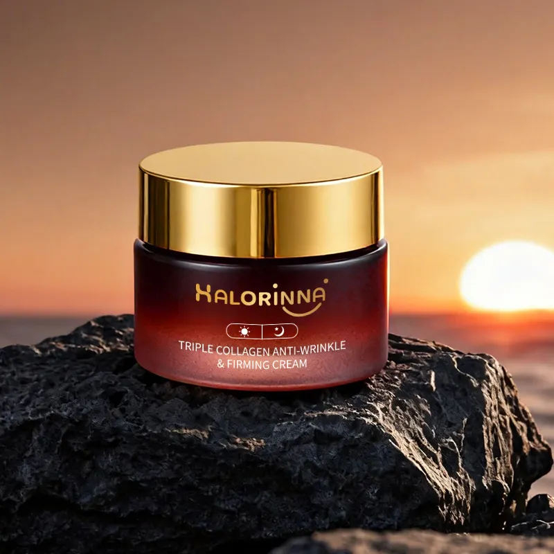 HALORINNA Collagen Firming Face Cream 50g Niacinamide Vitamin E Hydrating Skin Care Private Label OEM ODM Wholesale