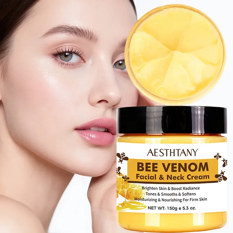 AESTHTANY 150g Bee Venom Face & Neck Cream Quickly Absorb Softening Firming Refreshing Revitalizing Daily Facial Neck Skin Care