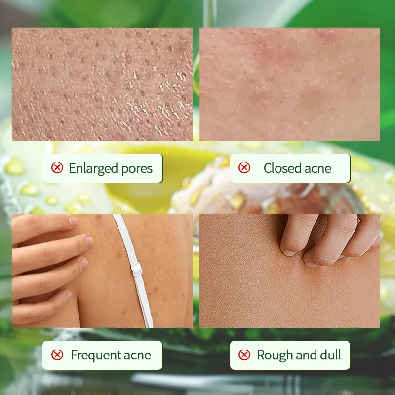 AESTHTANY Avocado Fruit Face Body Scrub 350ml | Clear Cuticles Gently Purify Skin | Moisturizing Exfoliating Softening for All