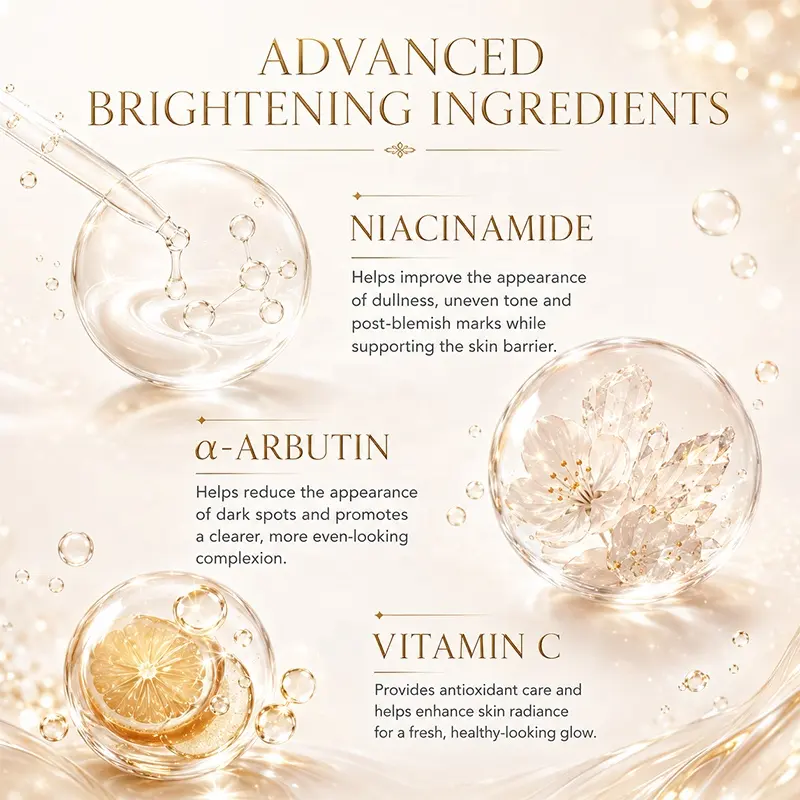 HALORINNA Brightening & Dark Spot Correcting Cream 50g Long-lasting Moisture Smoothing Dryness Rough Skin Daily Hydrating Care