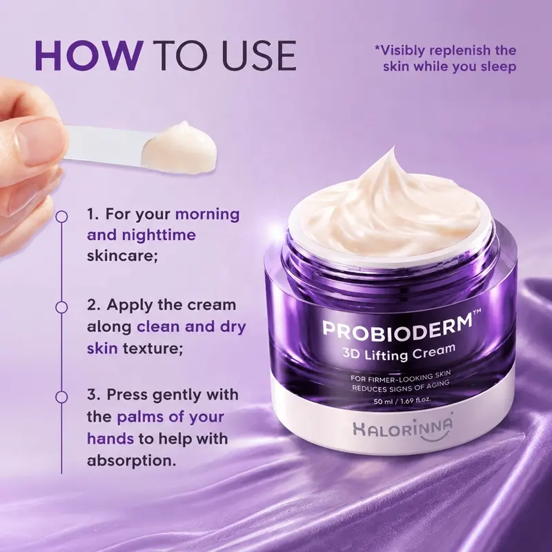 Wholesale OEM Korean Probioderm Night Cream Rebalance Inner Skin State Boost Daily Anti-Stress Resilience Hydrating Cream