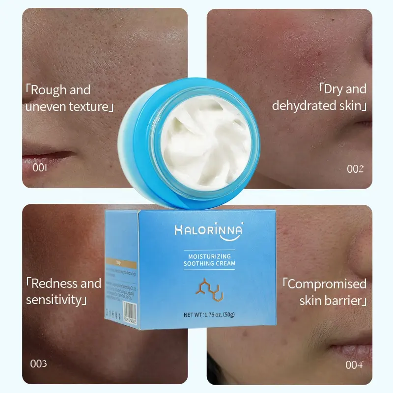 HALORINNA Anti-Aging Nourishing Intensive Moisturizing Soothing Repair Cream 50g Deep Hydration Barrier Support Redness Relief