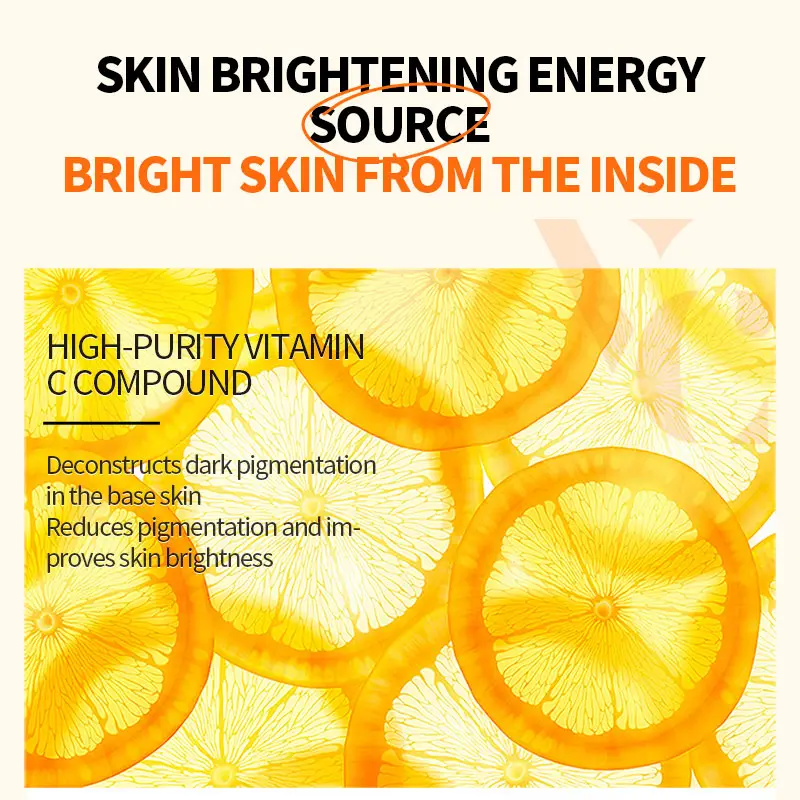 O'KADY 30g Vitamin C & E Refreshing Brightening Whitening Anti-Wrinkle Face Cream Daily Moisturizing OEM Wholesale