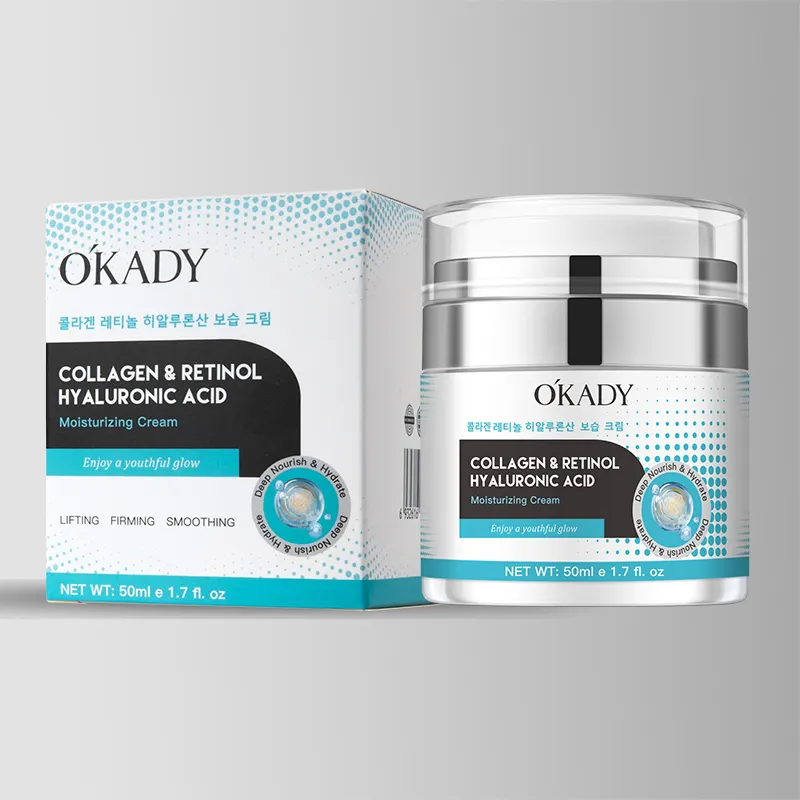 O'KADY Airless Moisturizing Face Cream 50ml Deep Hydrating Nourishing Light Cream with Retinol & Collagen Korean Skin Care