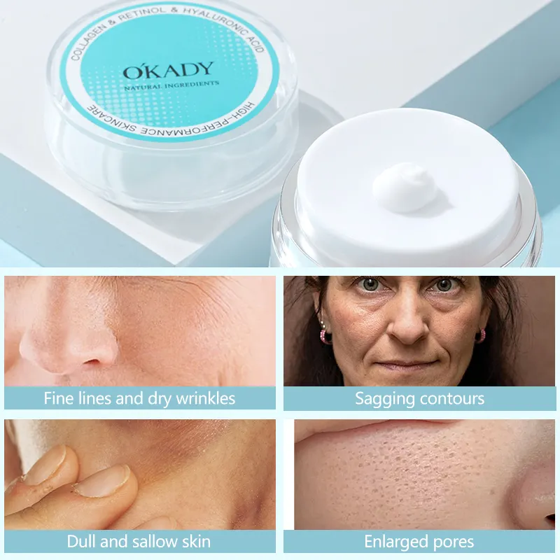 O'KADY Airless Moisturizing Face Cream 50ml Deep Hydrating Nourishing Light Cream with Retinol & Collagen Korean Skin Care