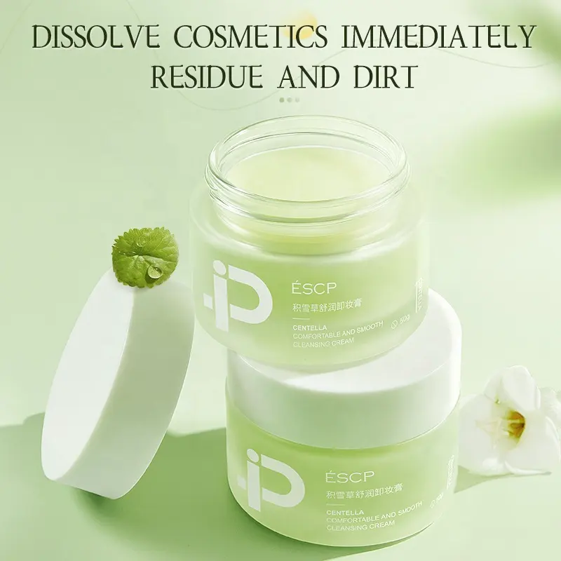 ESCP Centella Asiatica Herbal Soothing Balm Deep Cleansing Eye & Lip Face Makeup Remover for Sensitive Skin