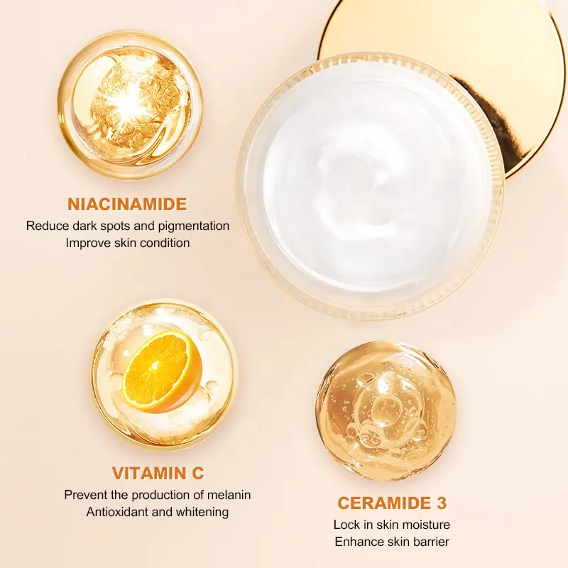 AESTHTANY Vitamin C Moisturizing Cream | Hydrating Brightening Anti Aging Face Cream | OEM ODM Private Label Skincare Supplier