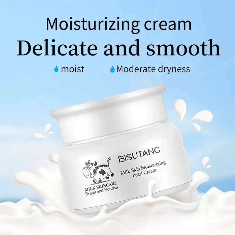 BISUTANG Milk Bead Face Cream Rejuvenating Moisturizer with Hydration Burst Hydrating Lotion for Glowing Skin