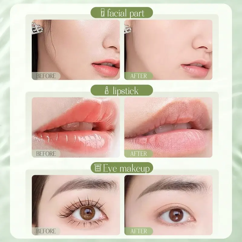 BISUTANG Avocado Instant Makeup Remover Cream Gentle 3-in-1 Face Eye Lip Remover Easy to Emulsify Non-Irritating