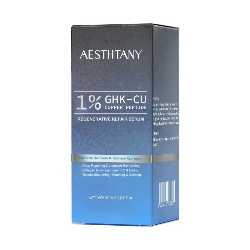 AESTHTANY Blue Copper Peptide Anti-Aging Facial Serum 30ml Nourishing Hydrating Boost Elasticity Soothing Plumping Daily Care