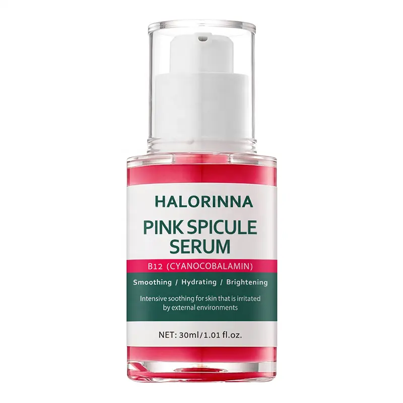HALORINNA OEM Exfoliating Spicule Facial Serum Vitamin B12 Boost Skin Vitality Hydrate Dull Complexion Weekly Skin Renewal