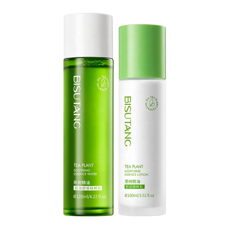 OEM Tea Tree Oil Control Soothing Essence Water Moisturizing Brightening Improve Dullness Lotion