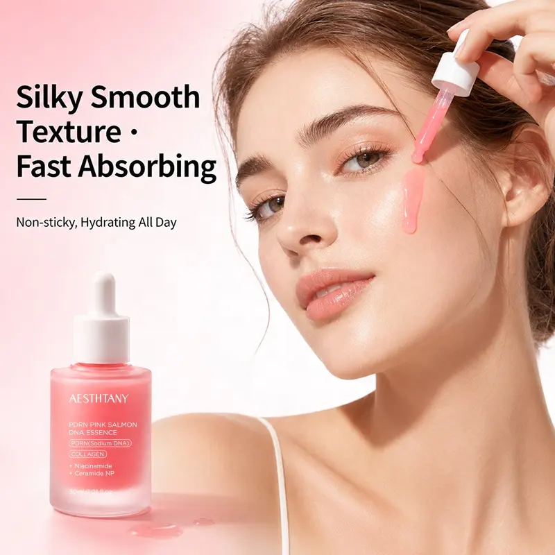 AESTHTANY PDRN Pink Salmon DNA Serum Brightening Boost Natural Healthy Radiance Improve Dull Skin Tone for All Skin Types Care