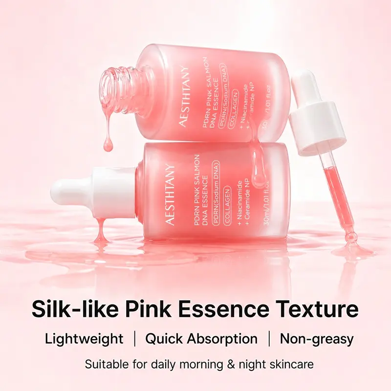 AESTHTANY PDRN Pink Salmon DNA Serum Brightening Boost Natural Healthy Radiance Improve Dull Skin Tone for All Skin Types Care