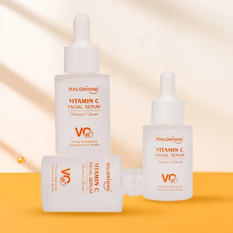 HALORINNA 30ml Vitamin C Hydrating Serum for Glowing Skin Nourishing Daily Facial Care Essence Skin Care Products