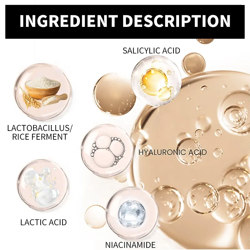 AESTHTANY Rice Exfoliating Essence 30ml Natural Rice Extract Deep Cleansing Exfoliating Brightening Hydrating Facial Serum