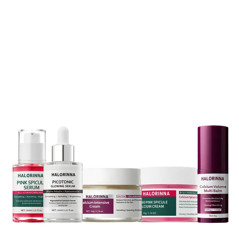 HALORINNA OEM 30ml Pink Spicule Essence Serum Multi Complex Fade Uneven Tone Firm Slack Skin Nourishing All Skin Types Care