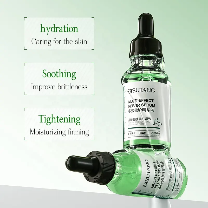 OEM Multi Facial Concentrate Serum Fast Absorbing Deep Hydration Soothe Boost Skin Bouncy Soft Daily Facial Nourishing Care