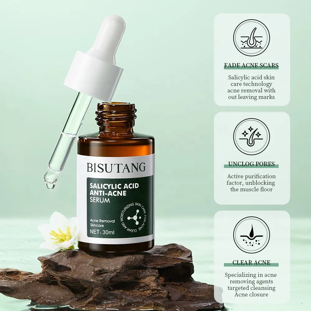 BISUTANG Salicylic Acid Daily Skin Treatment Serum 30ml Oil Control Pore Refining Face Essence for Wholesale