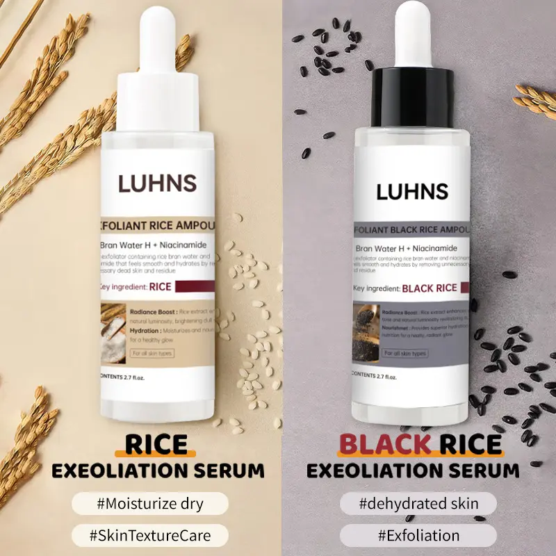 OEM Glow Rice Ampoule Serums Radiant Refining and Moisturizing Essence Suitable for All Skin Types Rice Ampoule detail