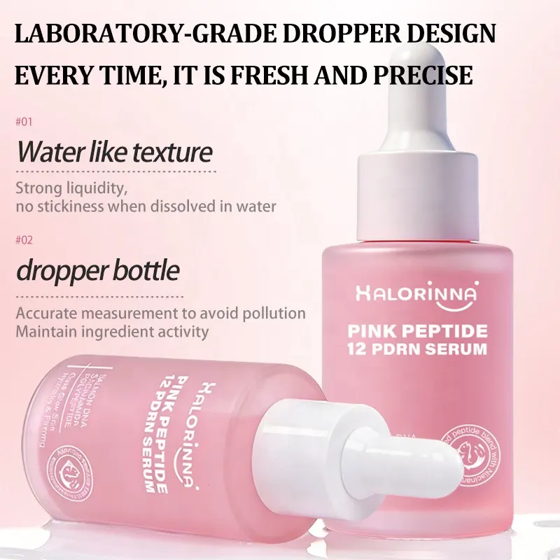 HALORINNA Salmon PDRN Facial Serum 30ml Firming Hydrating Radiant Serum Brightening Smoothing Skin Care Essence