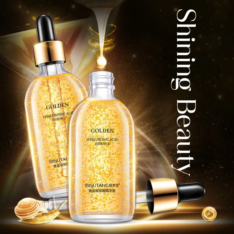 BISUTANG Gold Hyaluronic Acid Original Serum 24k Gold Serum Ampoule Essence for Small Molecules Nourish Hydrate