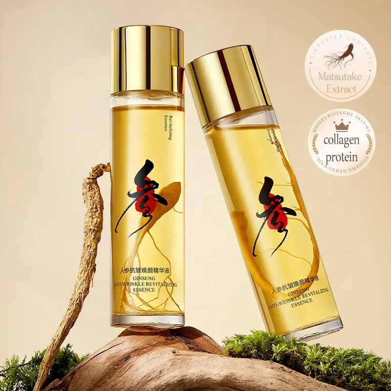 OEM Ginseng Anti-Wrinkle Serum Moisturizing Hydration Firming Skin Anti-Wrinkle Facial Essence