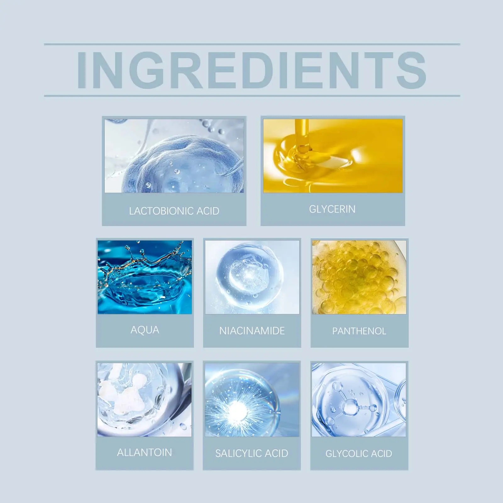 OEM Whitening Exfoliate AHA BHA Face Skin Toner Moisturizer Repairing Skin Revitalizer Niacinamide Facial Toner Private Label