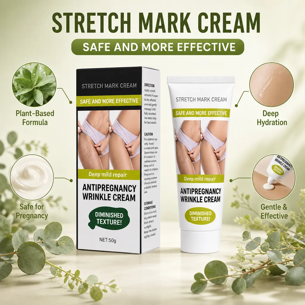 Pregnancy Scar Removal Cream With VE Cocos Oil Postpartum Deep Acne Scar Repair Abdomen Slack Line Firming Massage Cream
