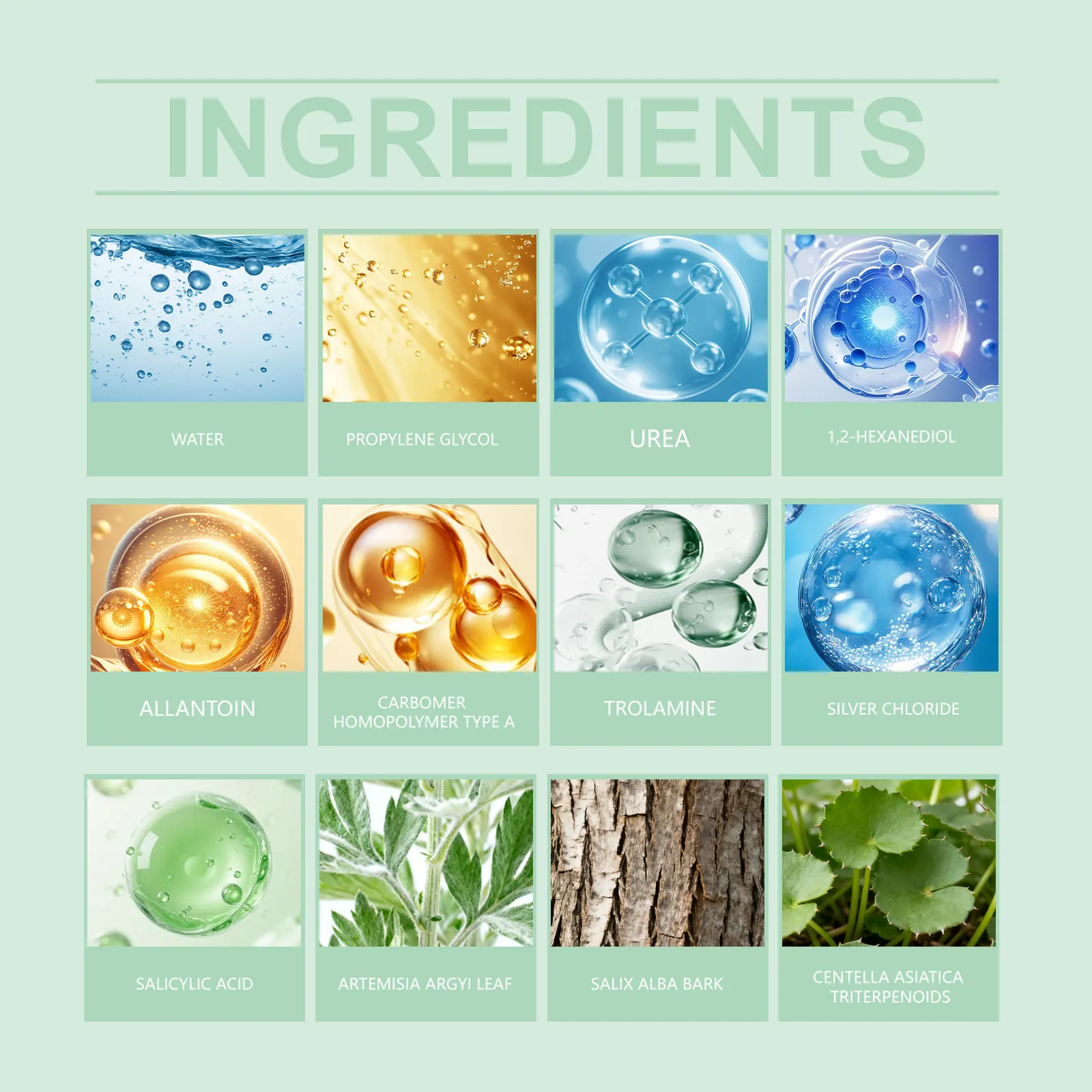 Private Label Mugwort Hydrogel Mask Soothing Anti-Acne Calming Artemisia Mask Gentle Exfoliating Deep Cleansing Wholesale OEM