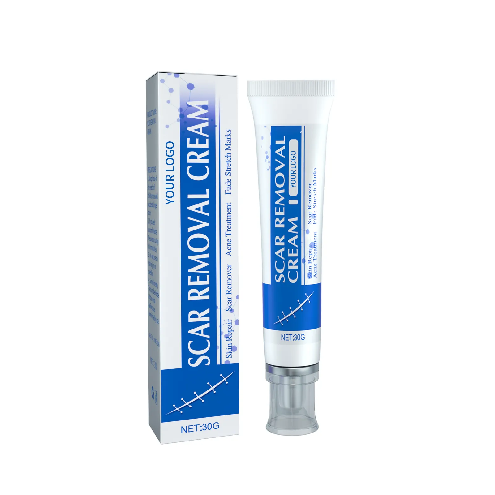 Customized logo Private Label Fastest Scar Removal Gel Bruises Repair Reduce Stretch Marks Scar Repair Cream Oem