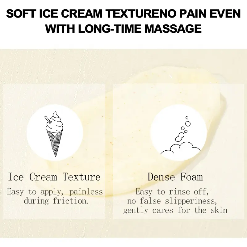 AESTHTANY Pineapple Fruit Body Scrub Gentle Exfoliator Nourish Rough Skin Brighten Dull Complexion Post-Shower SkinCare
