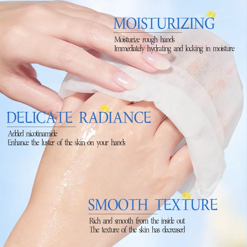 AESTHTANY Collagen Hand Mask 40g for Deep Moisturizing & Repair Nourishing Whitening Firming Anti-Wrinkle Daily Hand Care OEM