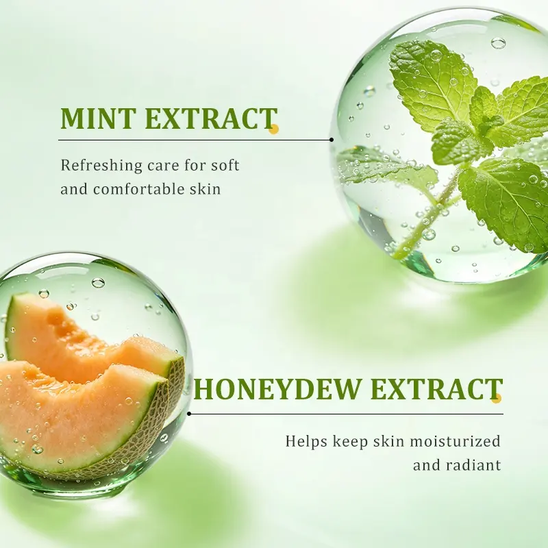 HALORINNA Mint Melon Dual Color Lotion 180g Whipped Melting Texture Brightening Nourish Dry Rough Elbow Knee Skin Treatment OEM