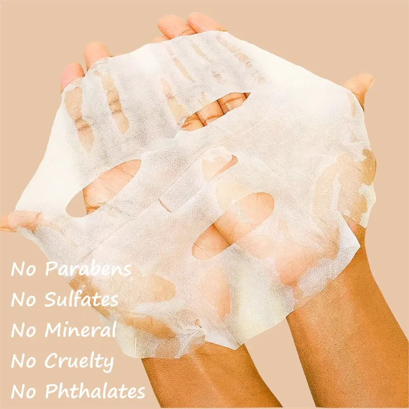 AESTHTANY Fruit Face Mask 25g*10 Sheets Deep Hydrating Facial Mask Pack Vitamin C Brightening Sheet Mask for Skincare