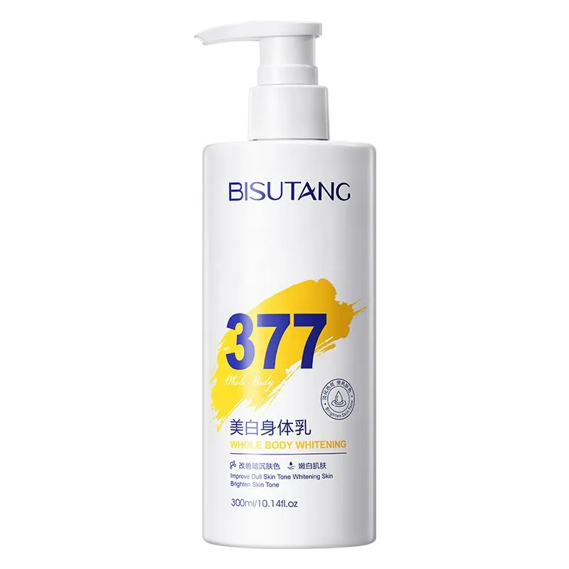 OEM 377 Whitening Body Lotion 300ml Premium Plant Infused Hydrating Rejuvenating Antioxidant Full Body Daily Soothing Care for