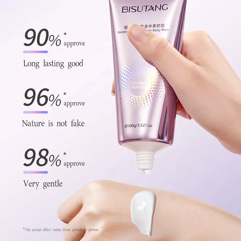 BISUTANG Three-in-One Waterproof Body Lotion Full-Body Whitening Neck Isolation Concealer Niacinamide Main Ingredient