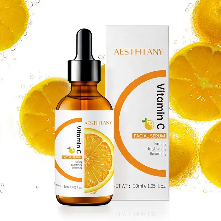 AESTHTANY 30ml Vitamin C Brightening Serum Anti-Aging Moisturizing for Essence for Face Private Label Skin Care Serum