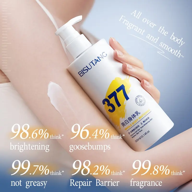 BISUTANG OEM D1BST02743 Whitening Nourishing Lightening Body Lotion 300ml Sodium Hyaluronate Moisturizing Hydration Brightening
