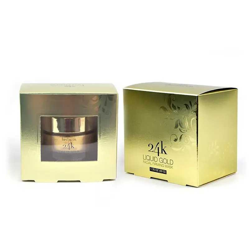 Herbicos Wholesale 24k Gold Facial Firming Mask Pure Natural Collagen Skin Body Care Facial Mask OEM Product