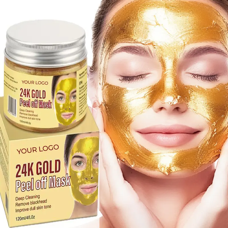 OEM 24K Clay Gold Mask Exfoliating Blackhead Deep Cleaning Facial Care Moisturizing Anti-Wrinkle Mask for Face