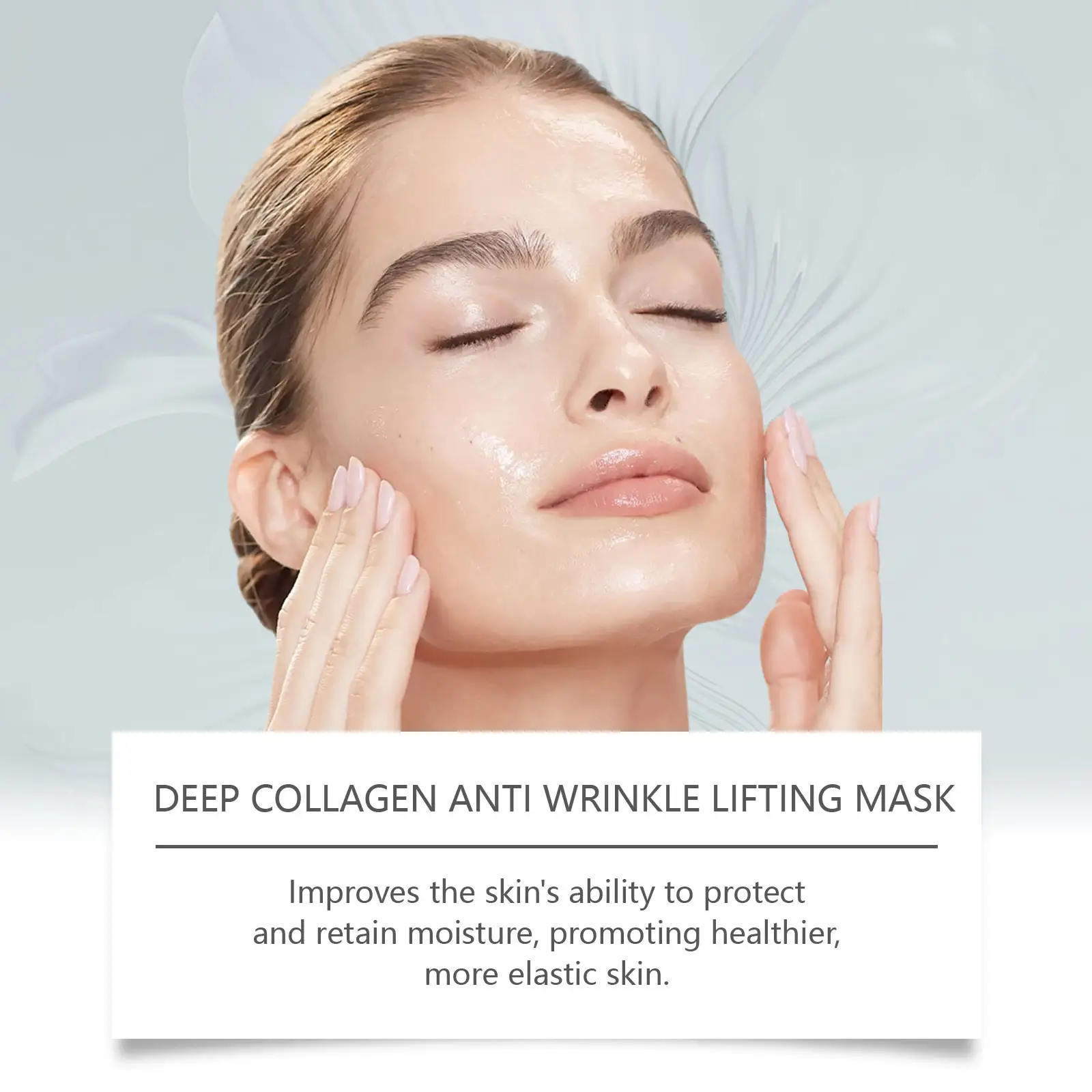 Private Label Wholesale Deep Collagen Facial Mask Sheet Anti-Wrinkle Brightening Overnight Lifting Bio Collagen Face Mask OEM